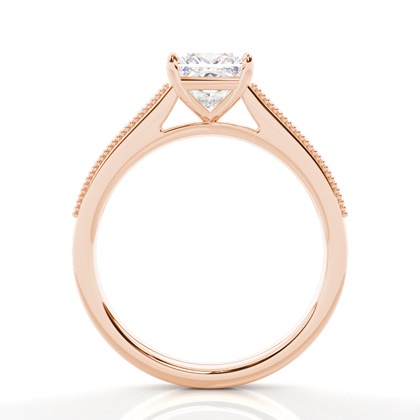 Vintage Baguette-Diamanten Verlobungsring