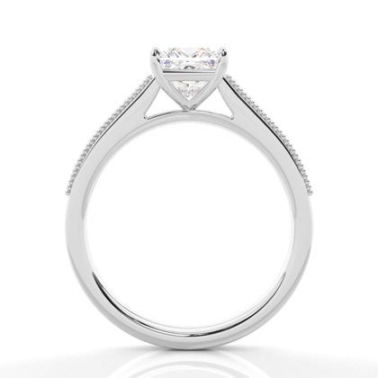 White Gold Side Stone Diamond Rings