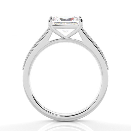 Vintage Baguette-Diamanten Verlobungsring