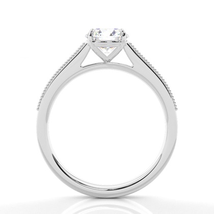 East-West Vintage look Diamond Engagement Rings