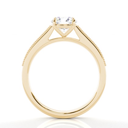 East-West Vintage look Diamond Engagement Rings