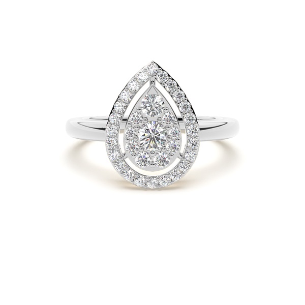 Diamond Cluster Engagement Rings