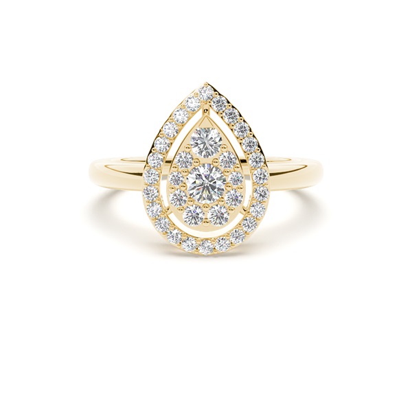 Diamond Cluster Engagement Rings