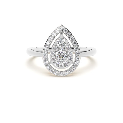 Diamond Cluster Engagement Rings