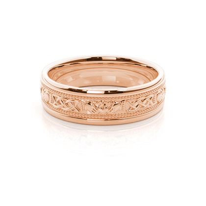 Men's Rose Gold Wedding Rings & Bands