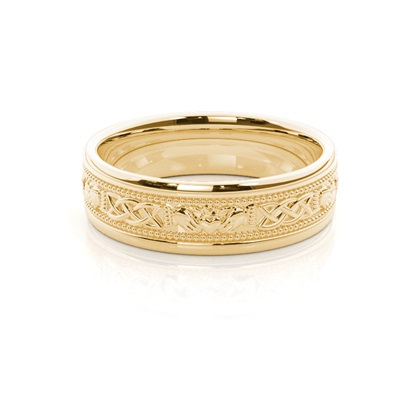 Men's Yellow Gold Wedding Rings & Bands