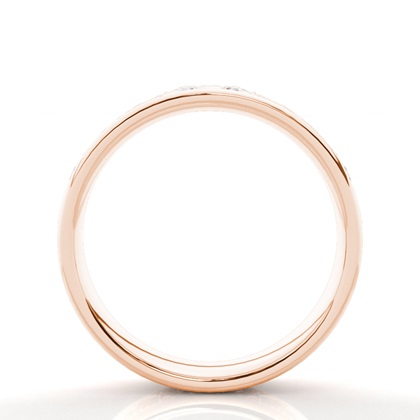 R / W Gold Men's Wedding Bands