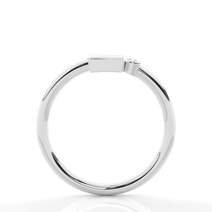 Initial Diamond Delicate Ring