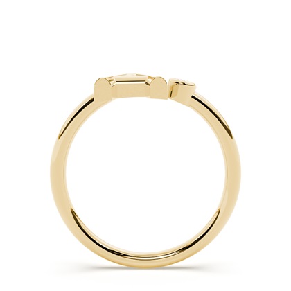 Initial Diamond Delicate Ring