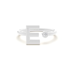 Initial Diamant Delikat Ring