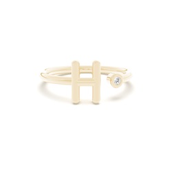 Diamantring mit Initialen