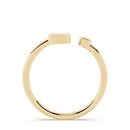 Initial Diamond Delicate Ring