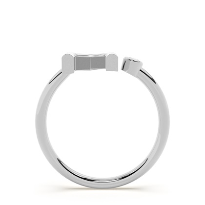 Initial Diamond Delicate Ring