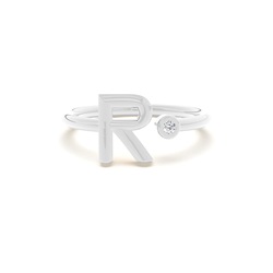 Initial Diamant Delikat Ring