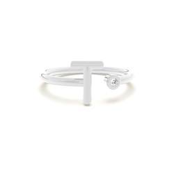 Initial Diamant Delikat Ring