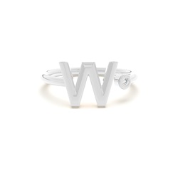 Initial Diamant Delikat Ring
