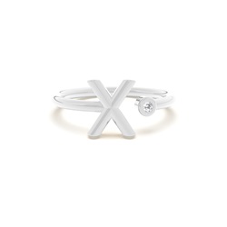 Initial Diamant Delikat Ring