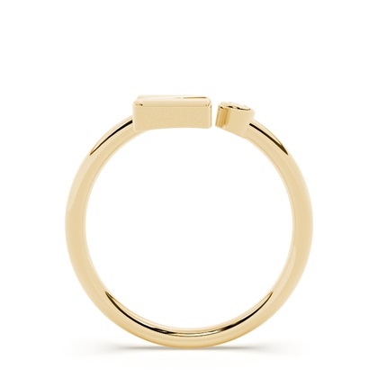 Initial Diamond Delicate Ring