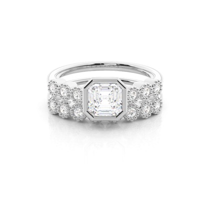 Asscher Diamond Rings