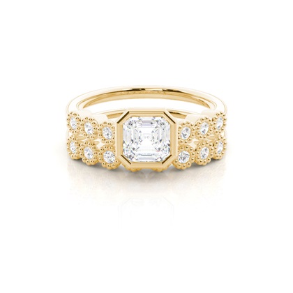 Asscher Diamond Rings
