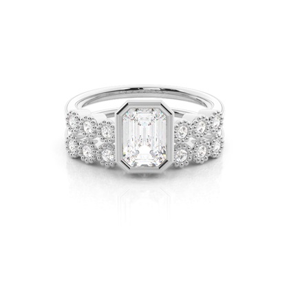 Emerald-Cut Diamond Rings