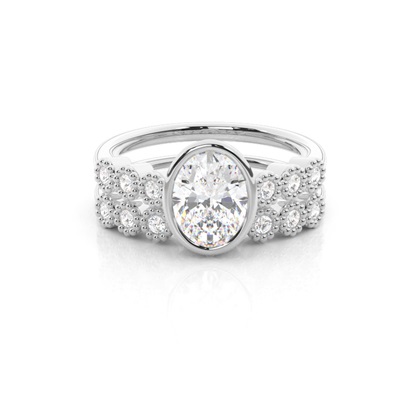 Oval Cut Diamond Rings