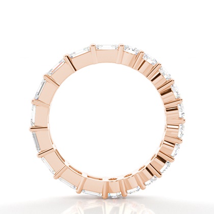 Brilliant,- und Smaragd Eternityring