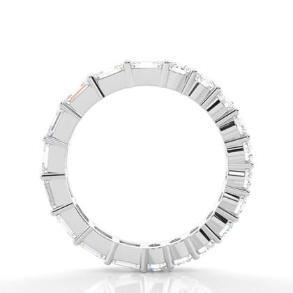 Brilliant,- und Smaragd Eternityring