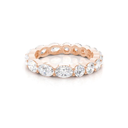 Rose Gold Eternity Diamond Rings