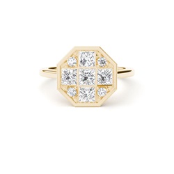 Cluster Diamant-Ohrringe