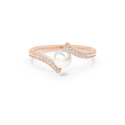 Freshwater Pearl Diamond Accent Ring