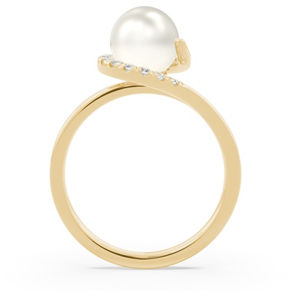 Klassischer Swirl Süßwasserperlen Ring