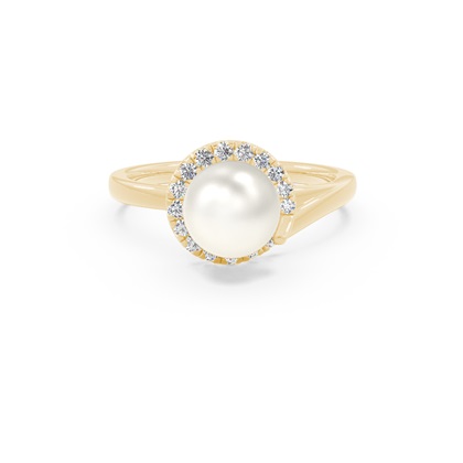 Classic Swirl Freshwater Pearl Ring