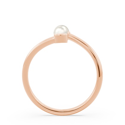 Süßwasserperlen Bypass Verlobungsring