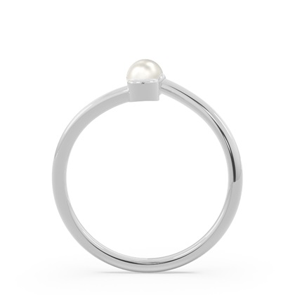 Süßwasserperlen Bypass Verlobungsring