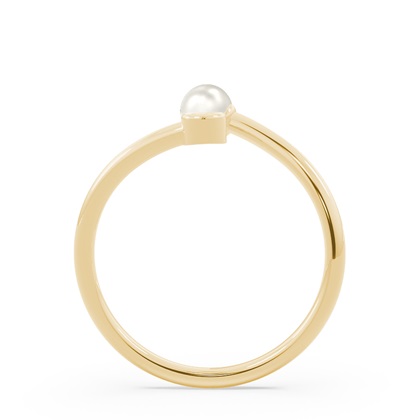 Süßwasserperlen Bypass Verlobungsring