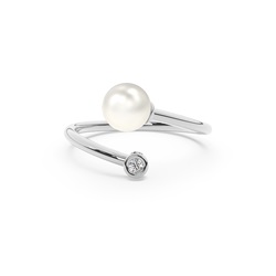 Bague De Fiançailles 
By-Pass
Perle D'Eau Douce