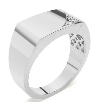 Men's Diamond Accent Signet Ring