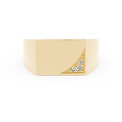 Men's Diamond Accent Signet Ring