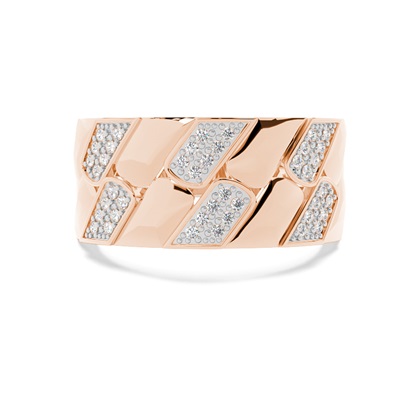 Rose Gold Men's Diamond Rings