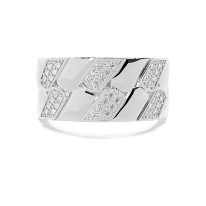 Silver Diamond Rings
