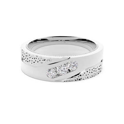 Men's Hammered Texture Ring