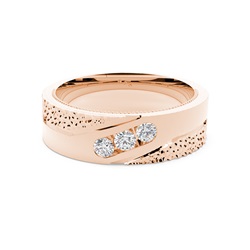 Men's Hammered Texture Ring