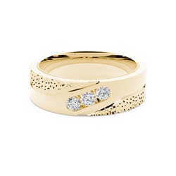 Men's Hammered Texture Ring
