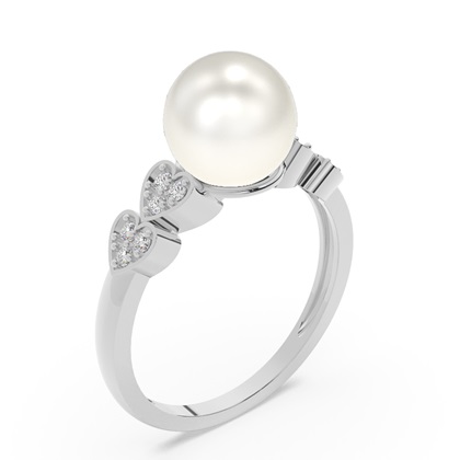 Brilliant Platin Diamantringe Edelstein