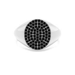 Herren Siegelring mit Diamant-Akzent