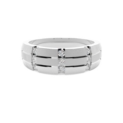 Two-Tone Ring für Herren mit mattem Finish