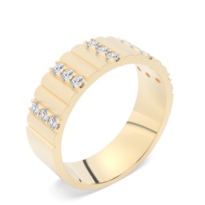 Men's Yellow Gold Wedding Rings 