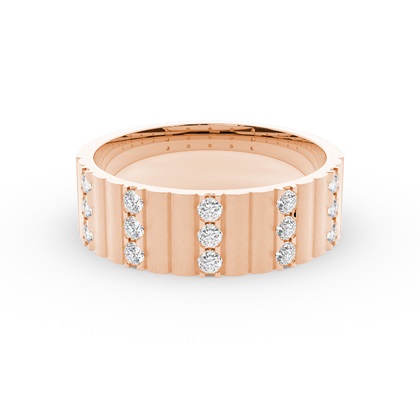 Men's Rose Gold Wedding Rings & Bands