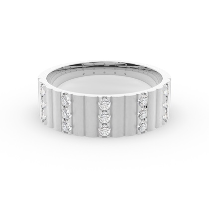 Men's White Gold Wedding Rings & Bands